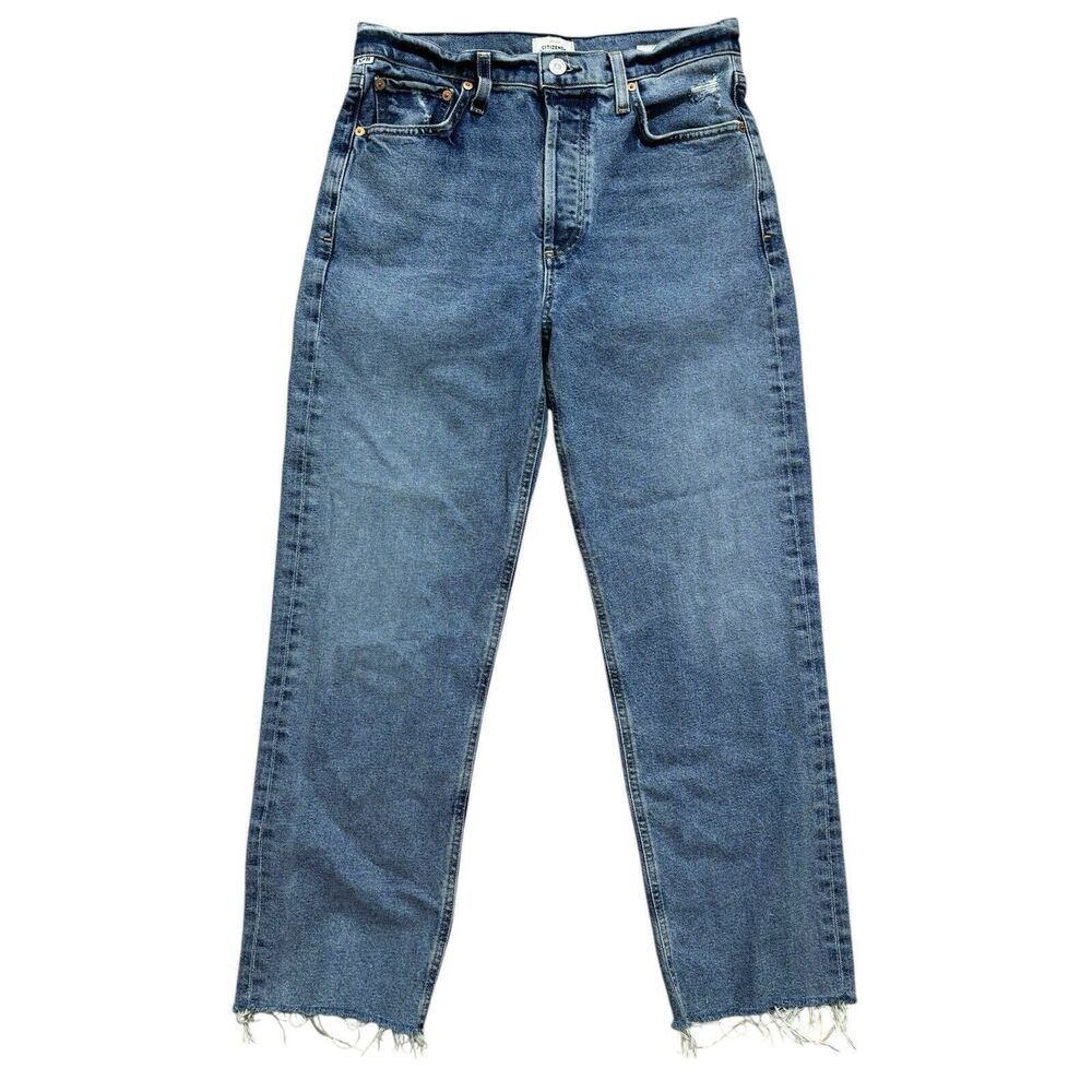 CITIZENS of HUMANITY Women's Size 26 Florence Jeans Wide Straight Leg Button Fly